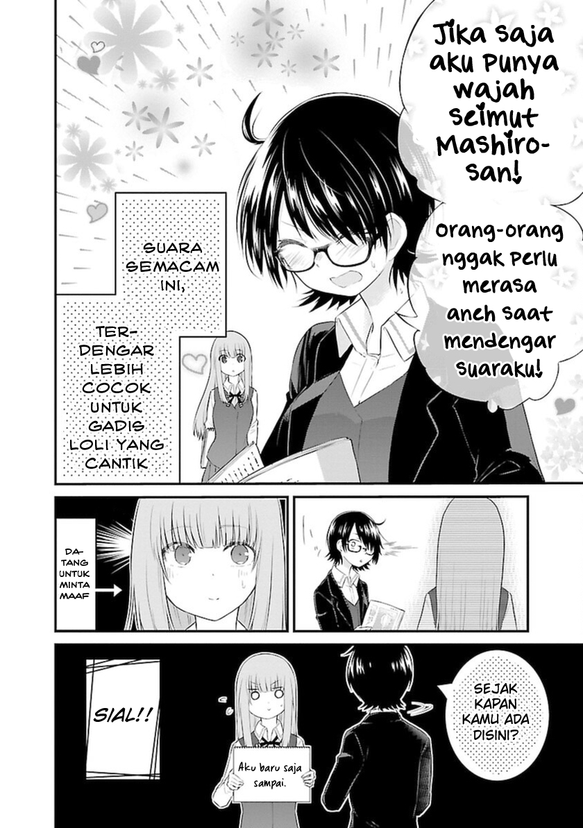 Koe ga Dasenai Shoujo wa "Kanojo ga Yasashisugiru" to Omotteiru Chapter 43 - halaman 9