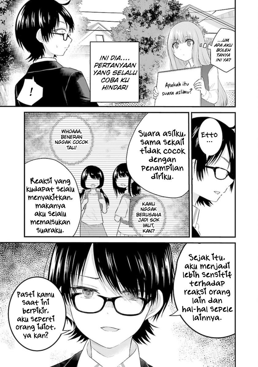 Koe ga Dasenai Shoujo wa "Kanojo ga Yasashisugiru" to Omotteiru Chapter 44 - halaman 4