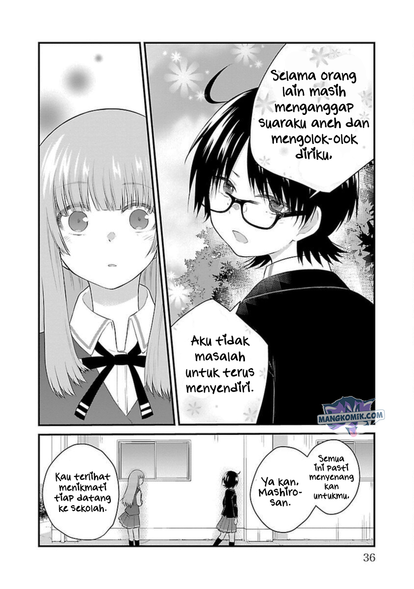 Koe ga Dasenai Shoujo wa "Kanojo ga Yasashisugiru" to Omotteiru Chapter 45 - halaman 3
