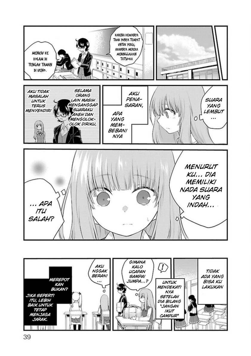 Koe ga Dasenai Shoujo wa "Kanojo ga Yasashisugiru" to Omotteiru Chapter 45 - halaman 6