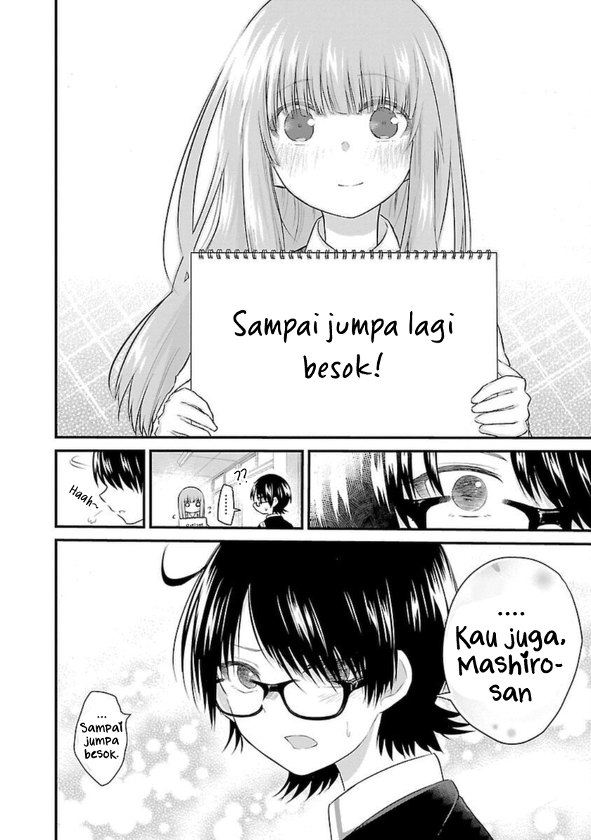 Koe ga Dasenai Shoujo wa "Kanojo ga Yasashisugiru" to Omotteiru Chapter 45 - halaman 9