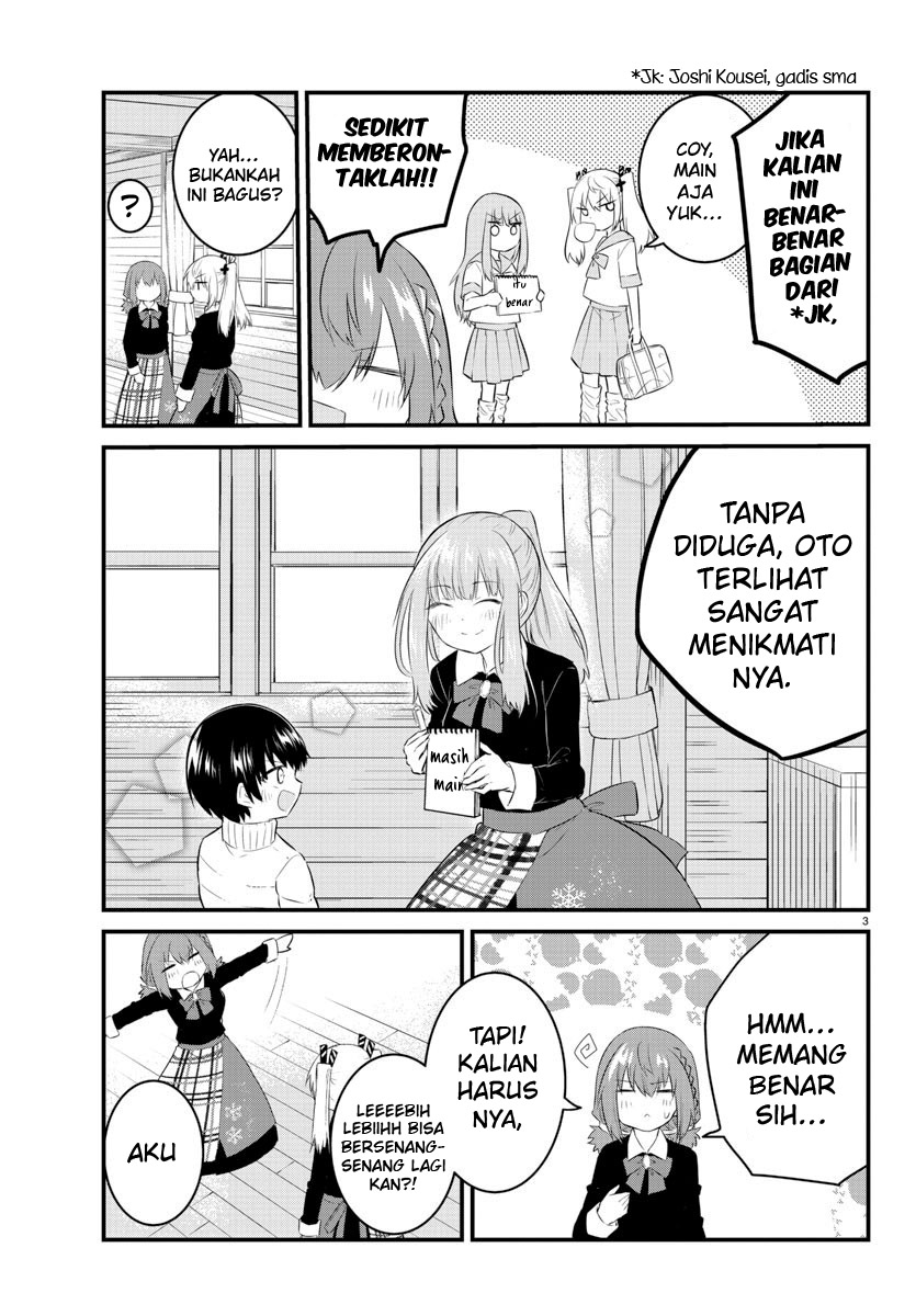 Koe ga Dasenai Shoujo wa "Kanojo ga Yasashisugiru" to Omotteiru Chapter 92 - halaman 5