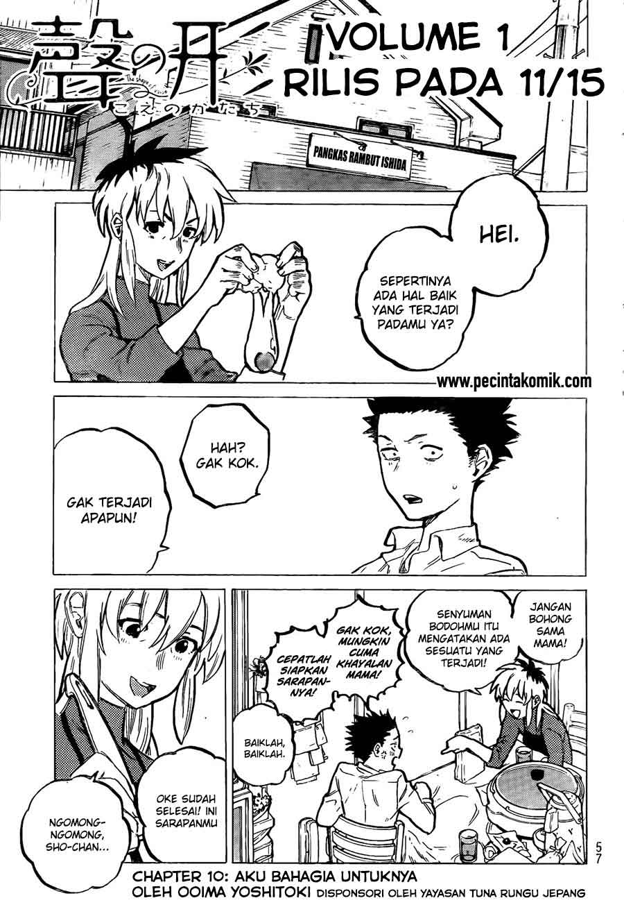 Koe no Katachi Chapter 10 - halaman 2