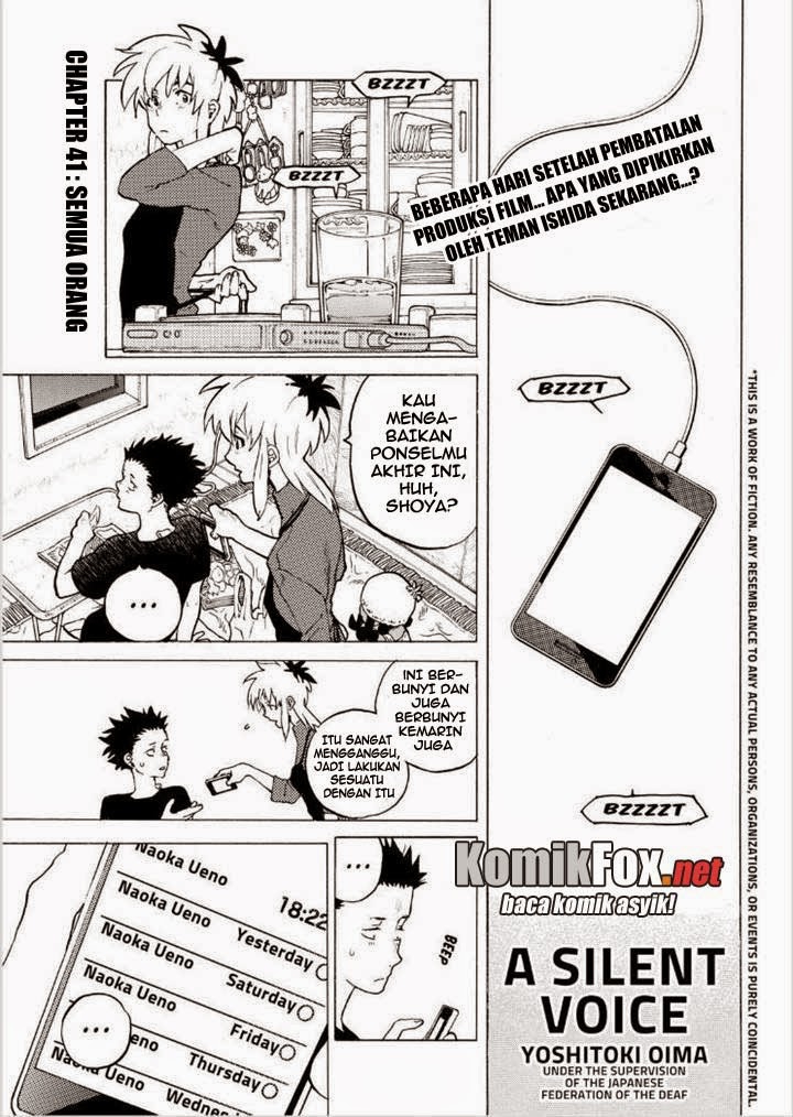 Koe no Katachi Chapter 41 - halaman 2