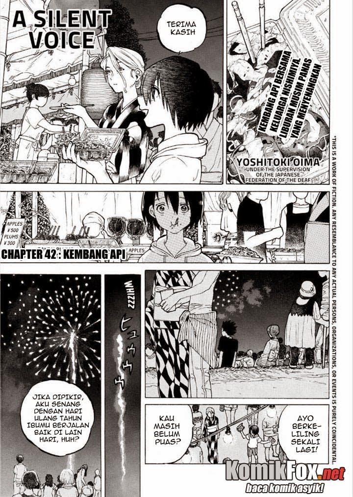 Koe no Katachi Chapter 42 - halaman 2