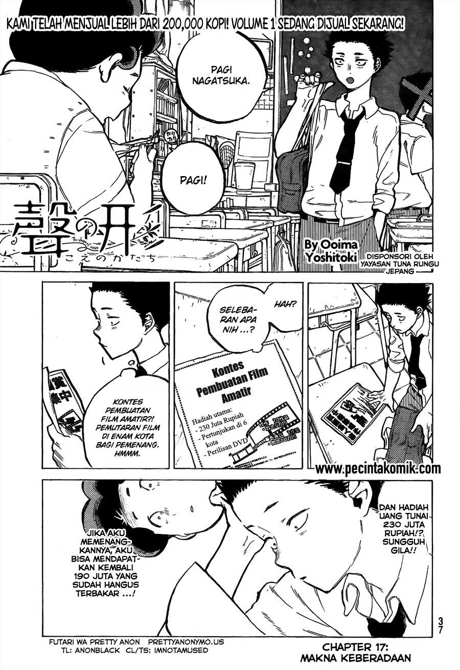 Koe no Katachi Chapter 17 - halaman 2