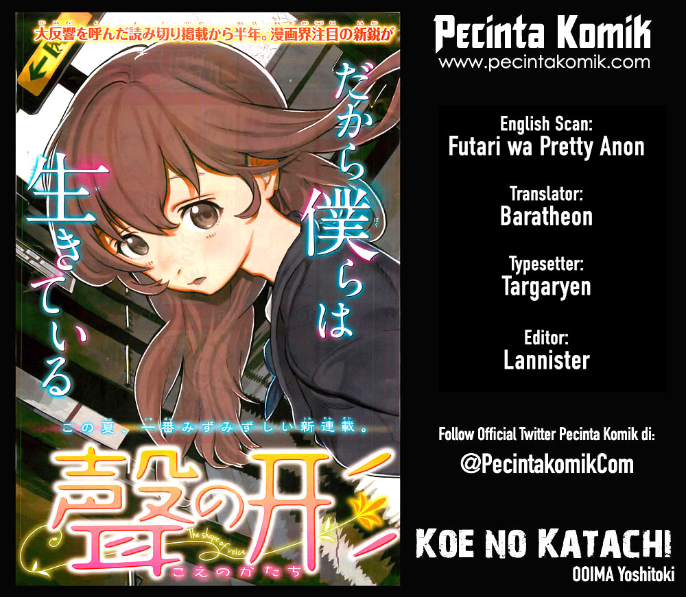 Koe no Katachi Chapter 21 - halaman 1
