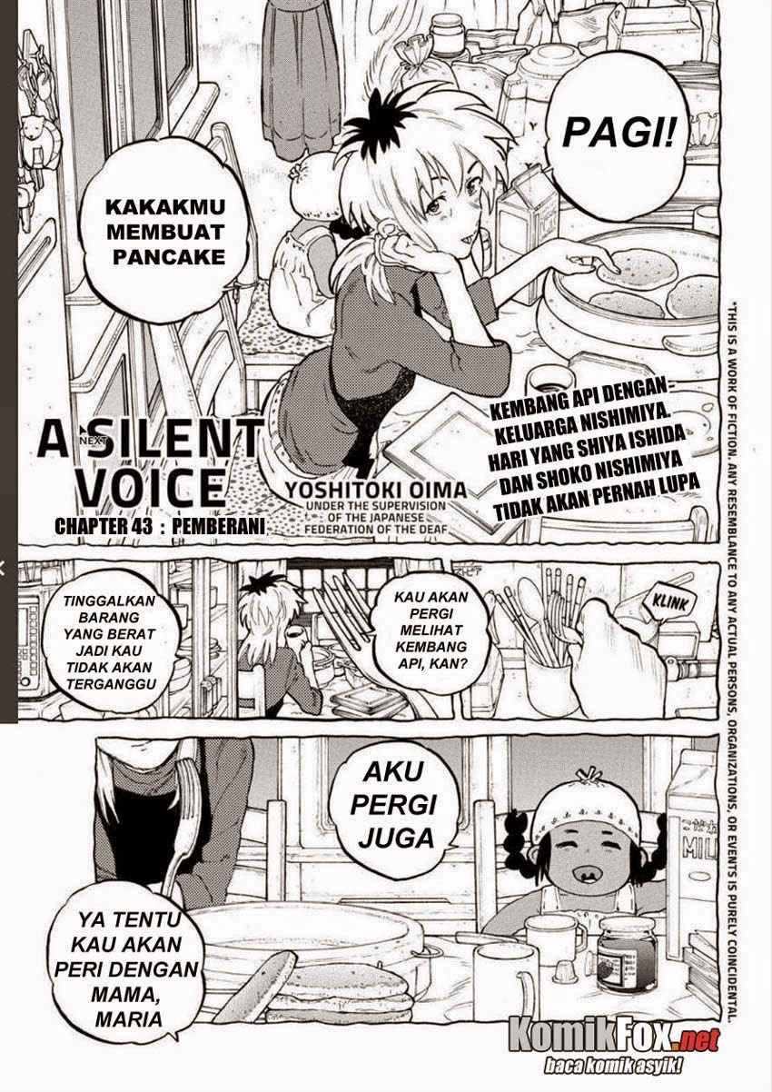 Koe no Katachi Chapter 43 - halaman 5