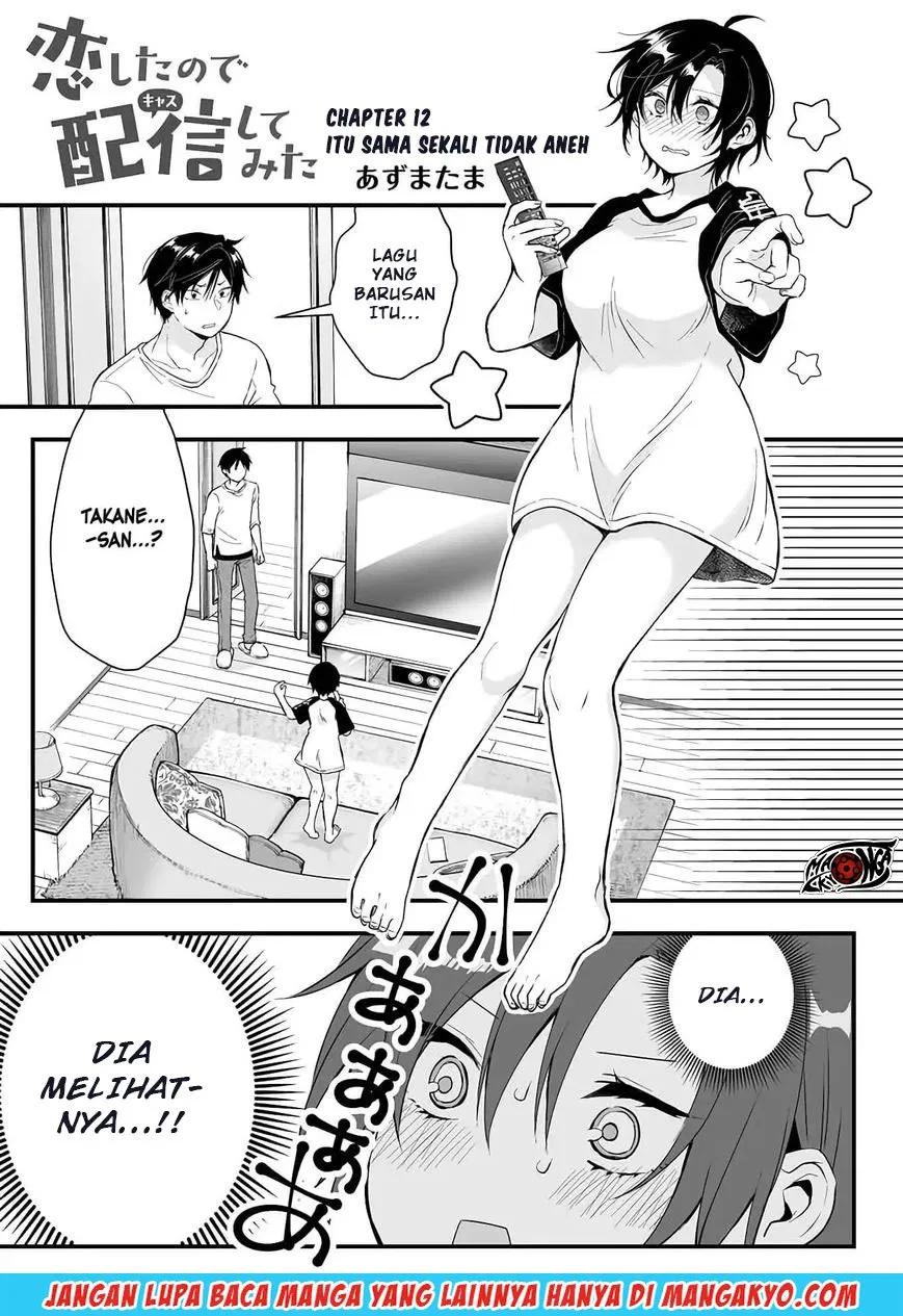 Koi Shita no de, Haishin Shite Mita Chapter 12 - halaman 1
