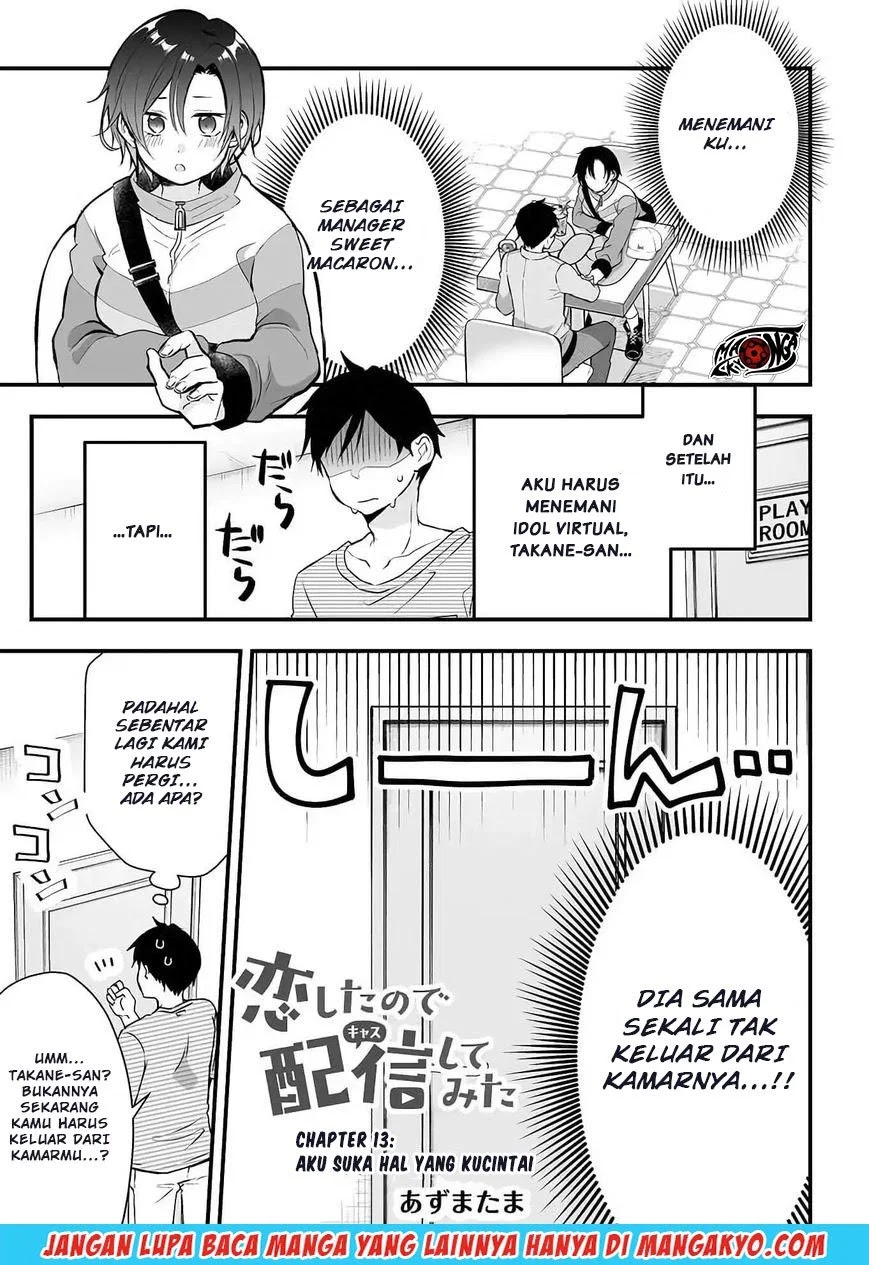 Koi Shita no de, Haishin Shite Mita Chapter 13 - halaman 1