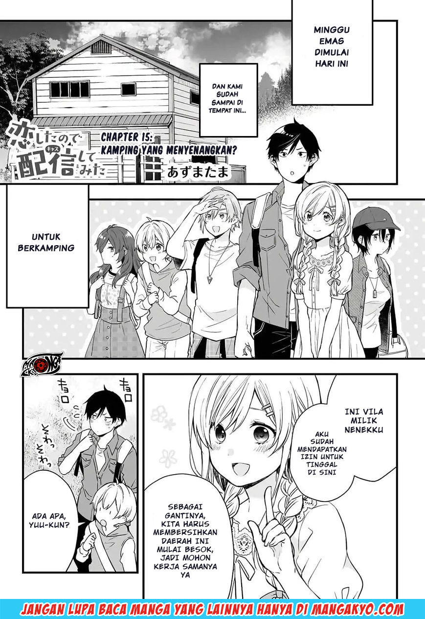 Koi Shita no de, Haishin Shite Mita Chapter 15 - halaman 1