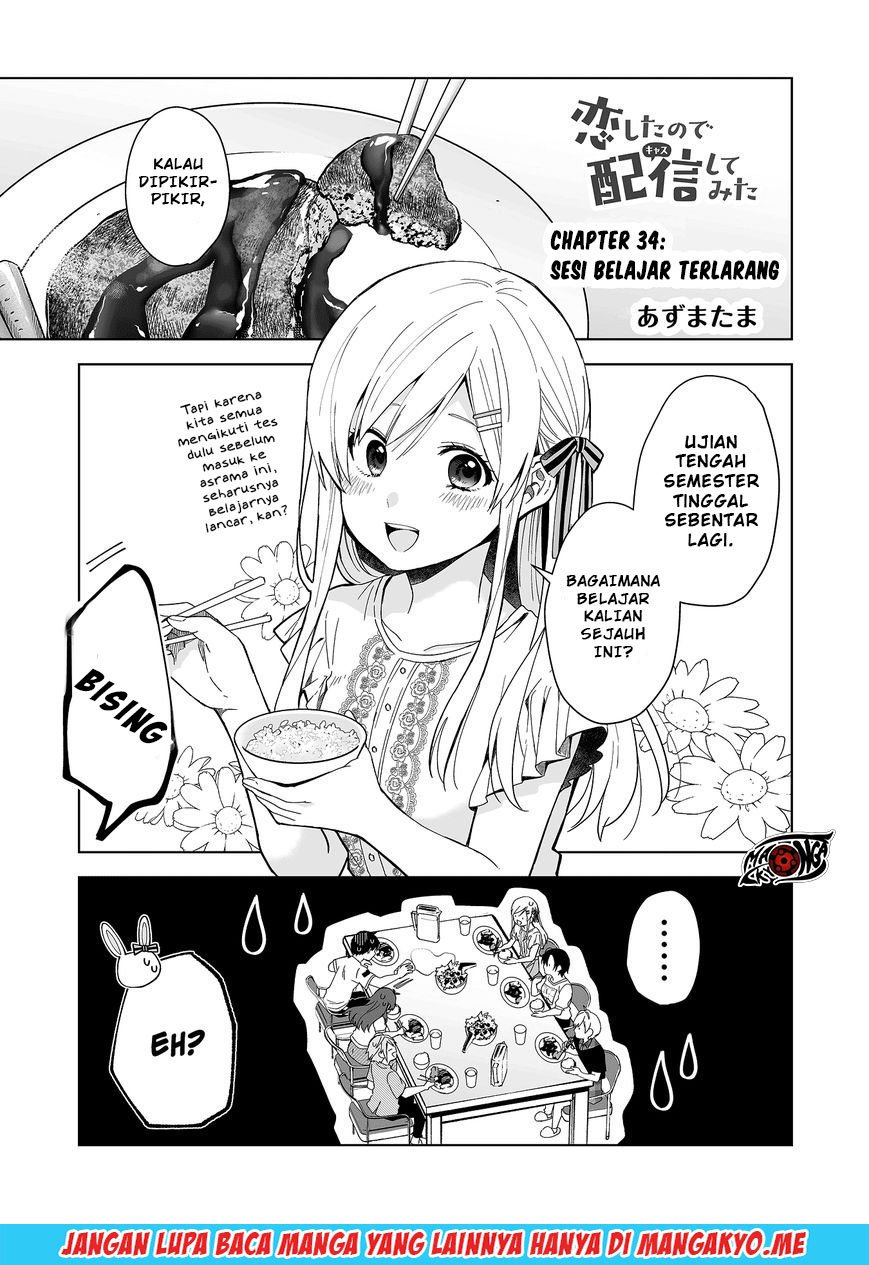 Koi Shita no de, Haishin Shite Mita Chapter 34 - halaman 2