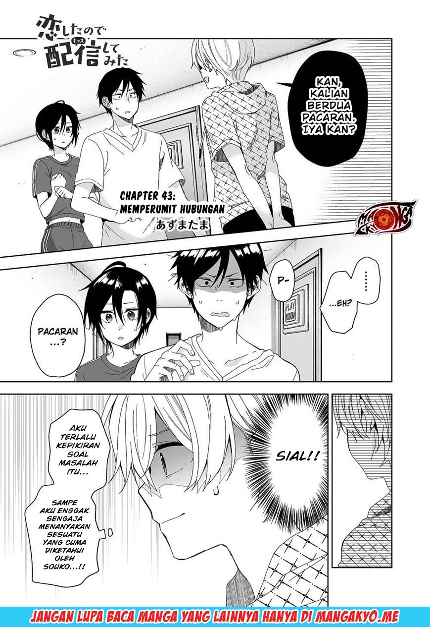 Koi Shita no de, Haishin Shite Mita Chapter 43 - halaman 2