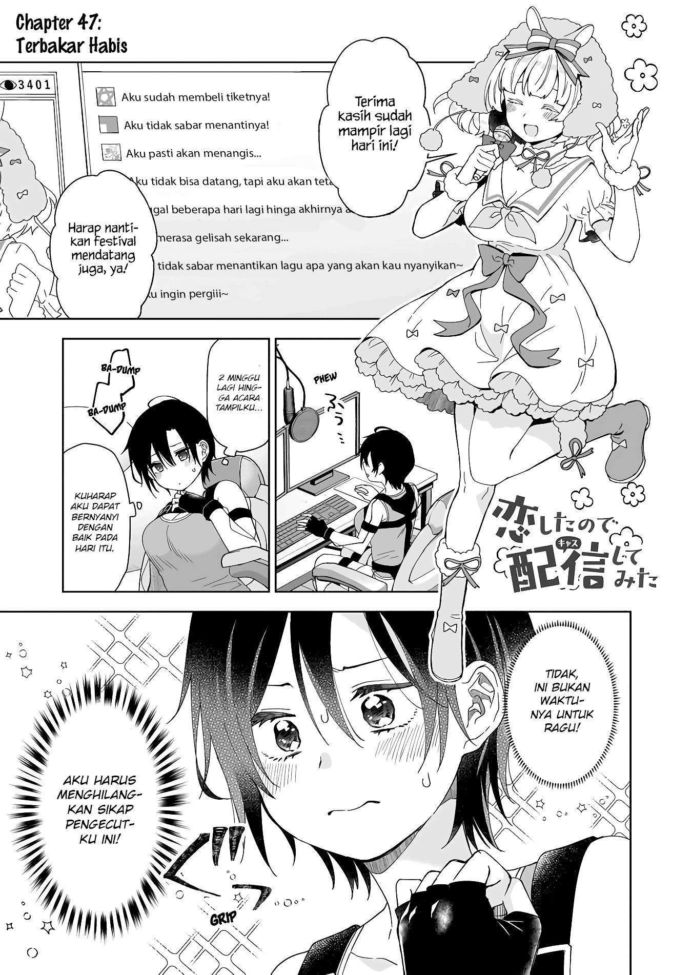 Koi Shita no de, Haishin Shite Mita Chapter 47 - halaman 2
