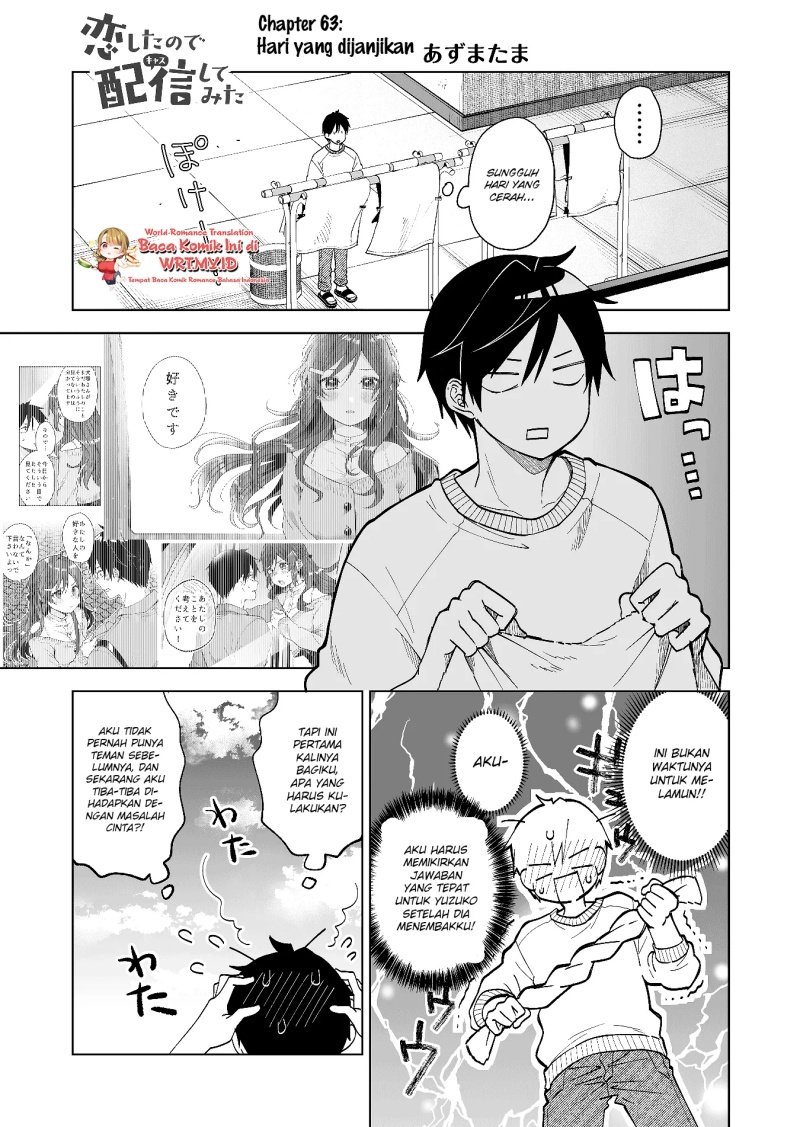 Koi Shita no de, Haishin Shite Mita Chapter 63 - halaman 2