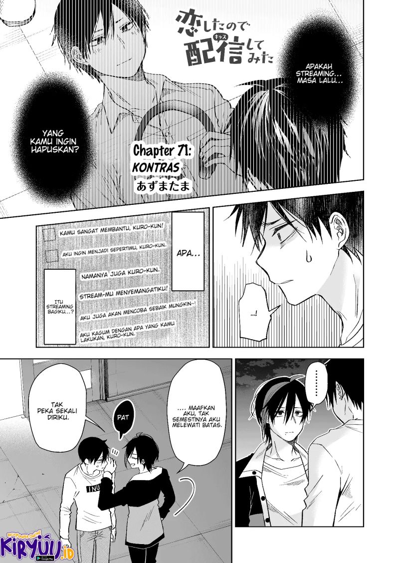 Koi Shita no de, Haishin Shite Mita Chapter 71 - halaman 2