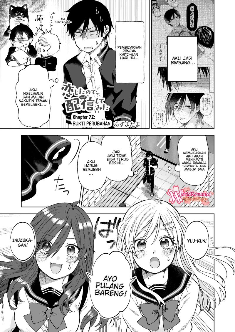 Koi Shita no de, Haishin Shite Mita Chapter 72 - halaman 2