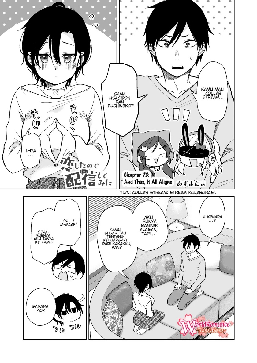 Koi Shita no de, Haishin Shite Mita Chapter 73 - halaman 2