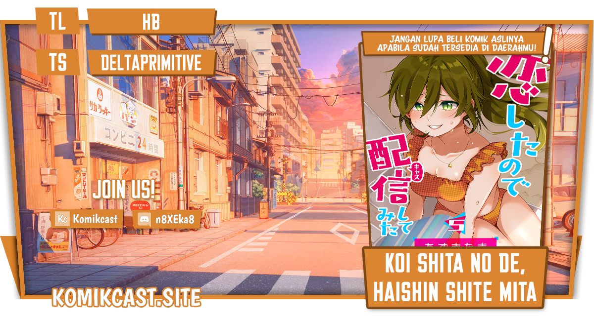 Koi Shita no de, Haishin Shite Mita Chapter 75 - halaman 1