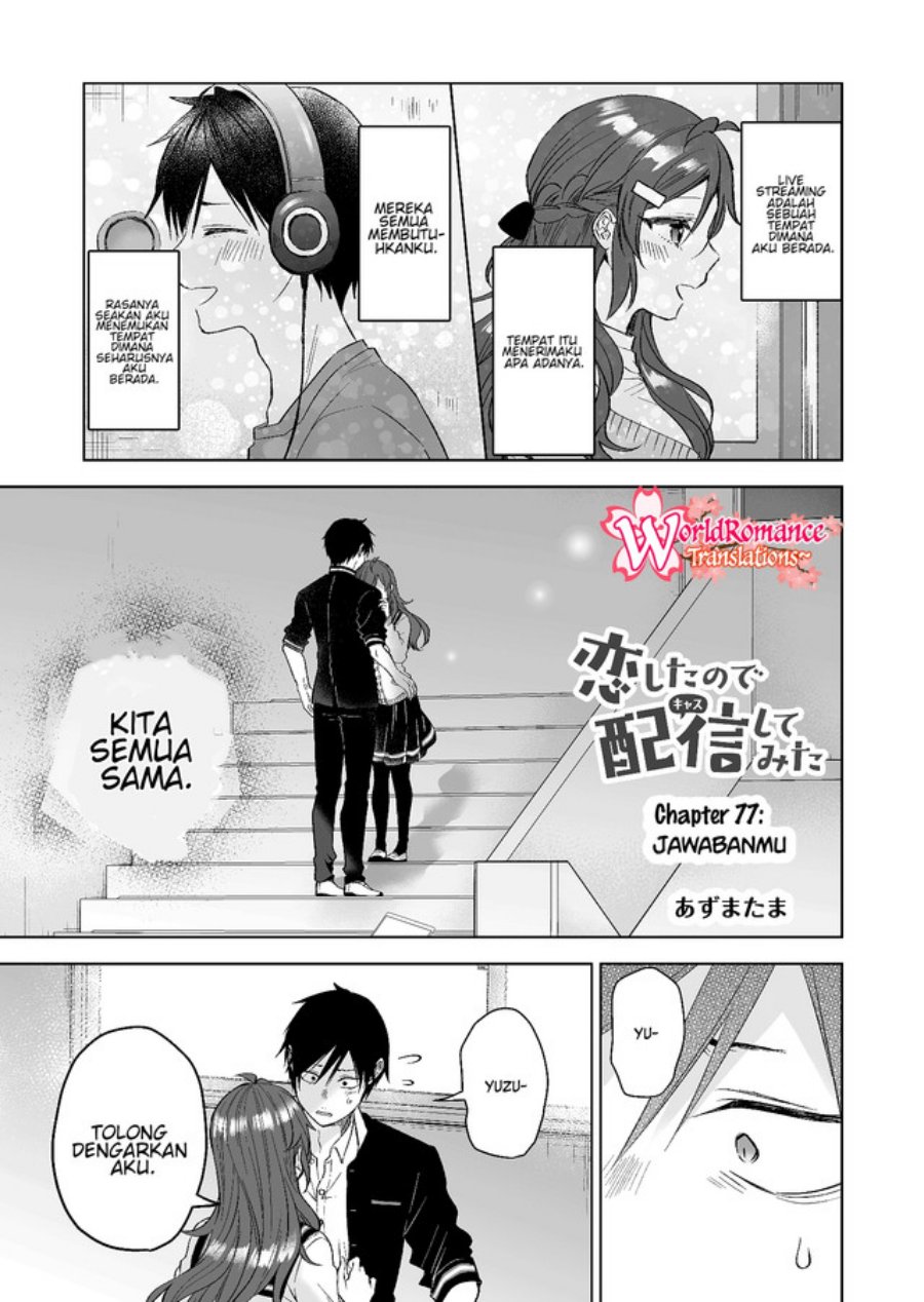 Koi Shita no de, Haishin Shite Mita Chapter 77 - halaman 2