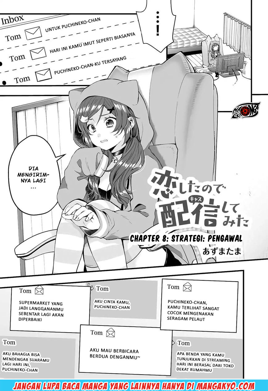 Koi Shita no de, Haishin Shite Mita Chapter 8 - halaman 1