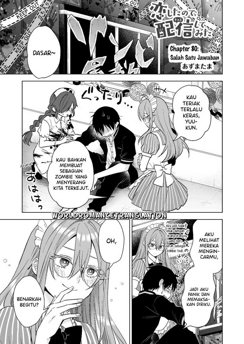 Koi Shita no de, Haishin Shite Mita Chapter 80 - halaman 1