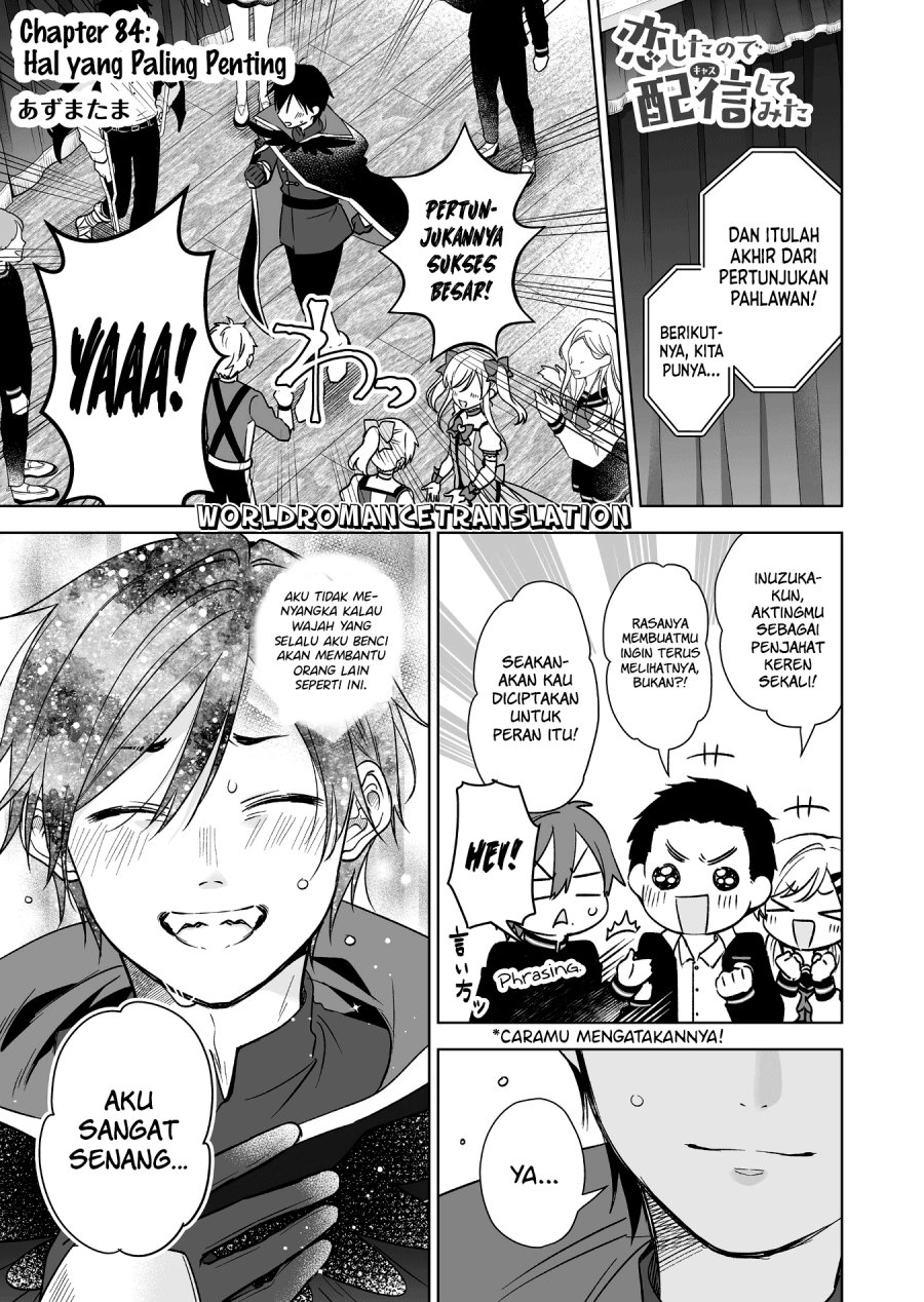 Koi Shita no de, Haishin Shite Mita Chapter 84 - halaman 1