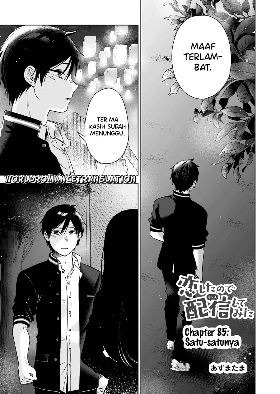 Koi Shita no de, Haishin Shite Mita Chapter 85 - halaman 1