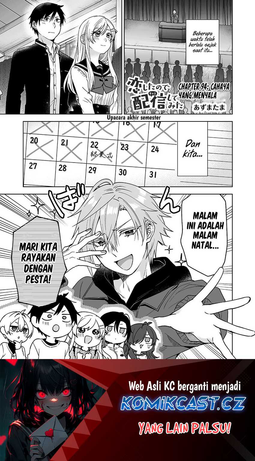 Koi Shita no de, Haishin Shite Mita Chapter 94 - halaman 2