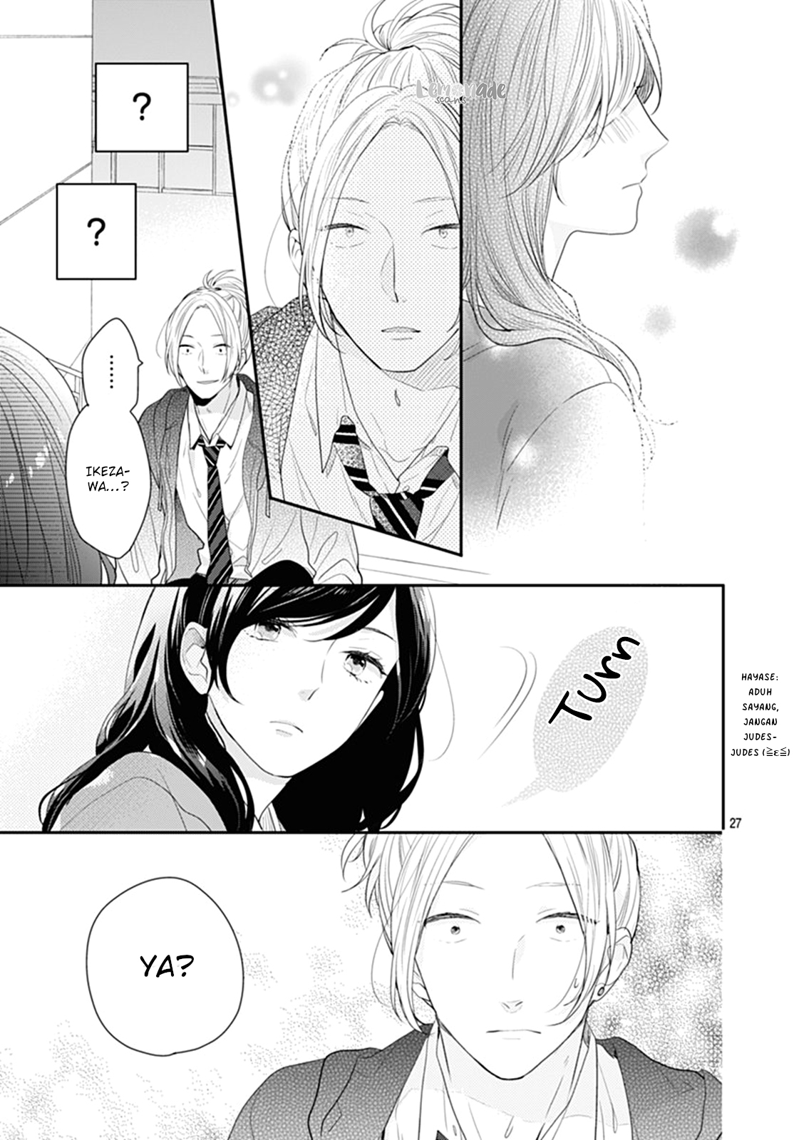 Koi wo Shiranai Bokutachi wa Chapter 11 - halaman 28
