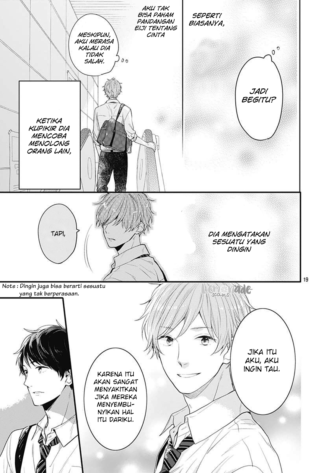 Koi wo Shiranai Bokutachi wa Chapter 3 - halaman 20