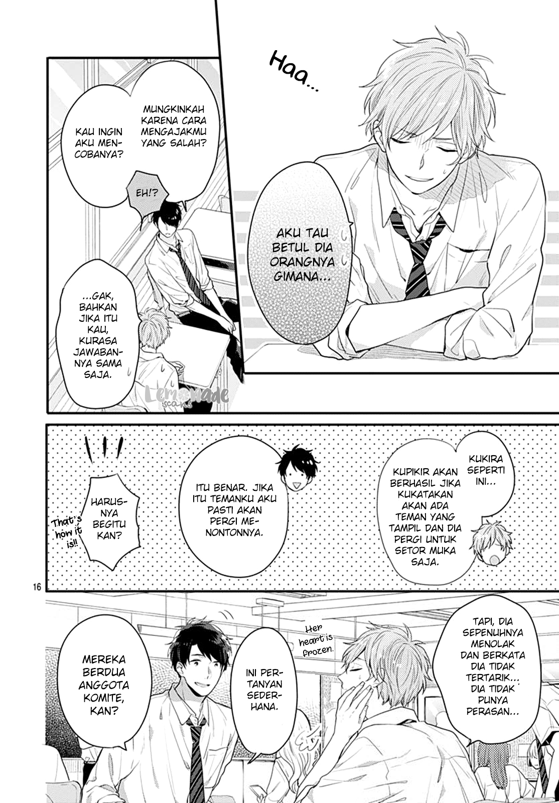 Koi wo Shiranai Bokutachi wa Chapter 4 - halaman 17