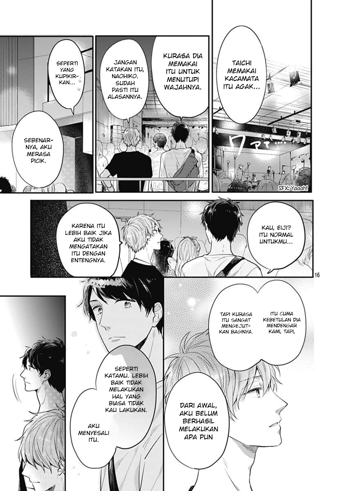 Koi wo Shiranai Bokutachi wa Chapter 5 - halaman 16