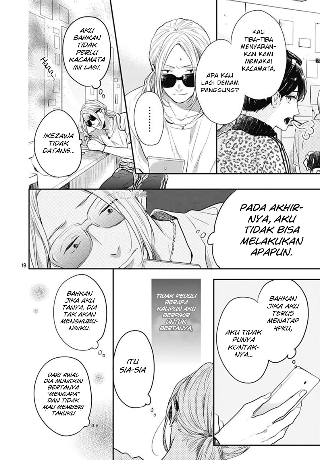 Koi wo Shiranai Bokutachi wa Chapter 5 - halaman 19