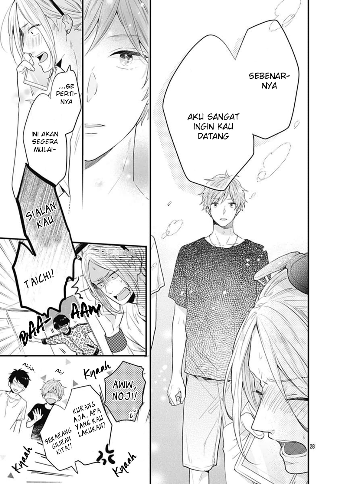 Koi wo Shiranai Bokutachi wa Chapter 5 - halaman 28