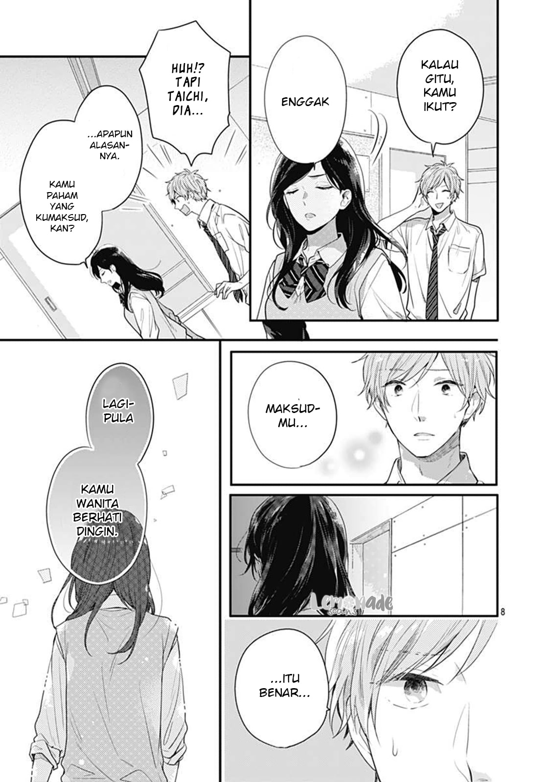 Koi wo Shiranai Bokutachi wa Chapter 5 - halaman 8