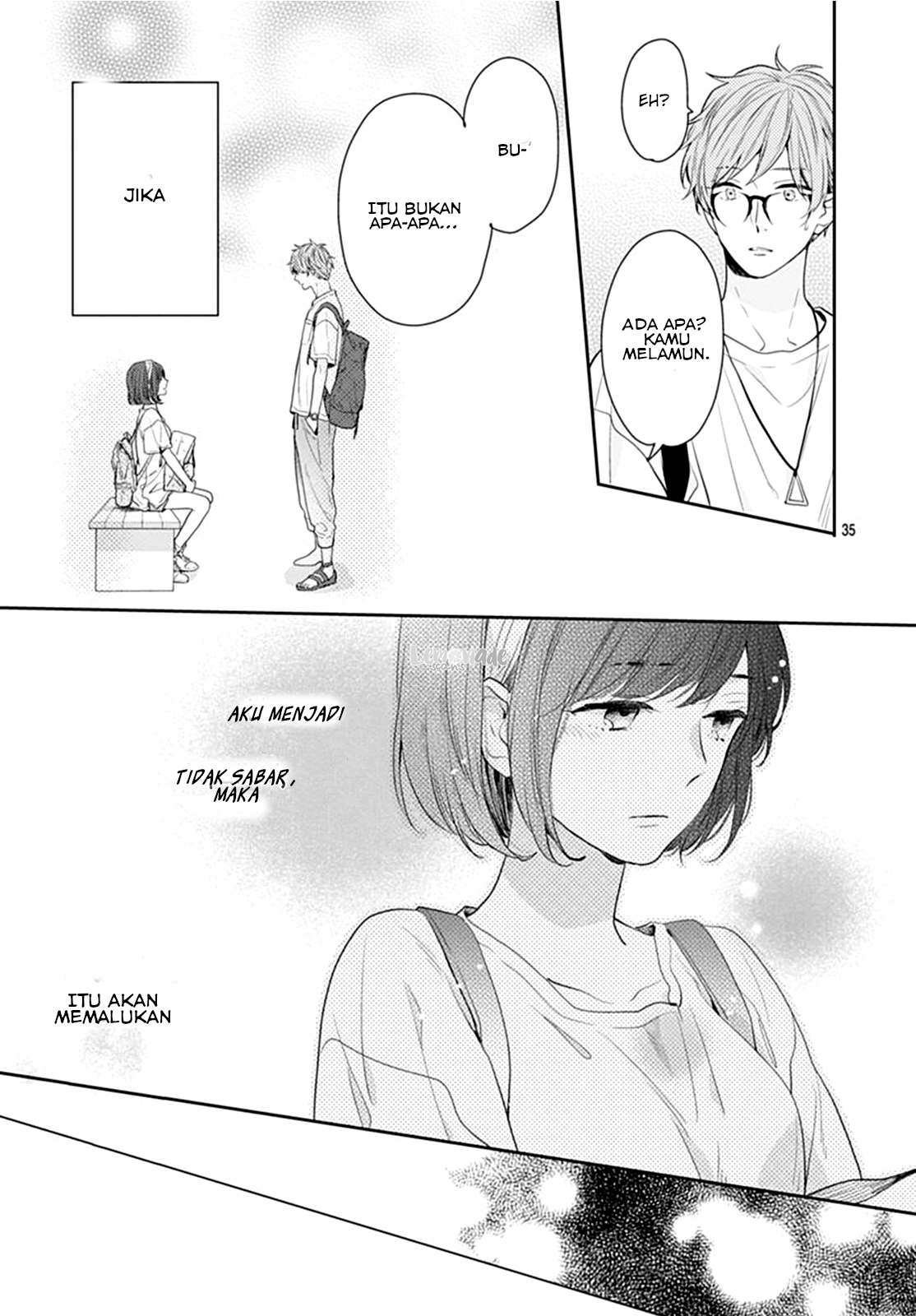 Koi wo Shiranai Bokutachi wa Chapter 9 - halaman 36