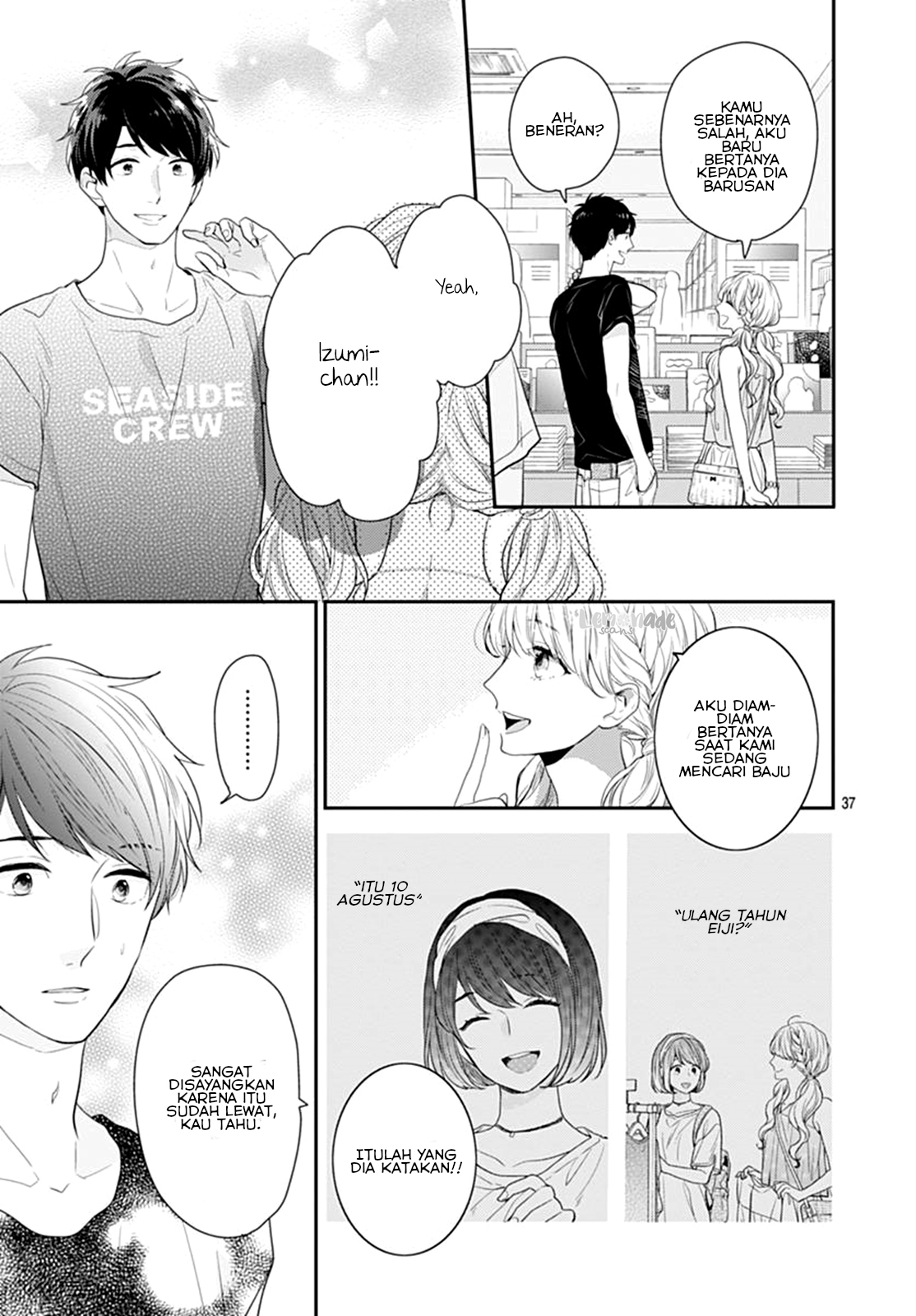 Koi wo Shiranai Bokutachi wa Chapter 9 - halaman 38