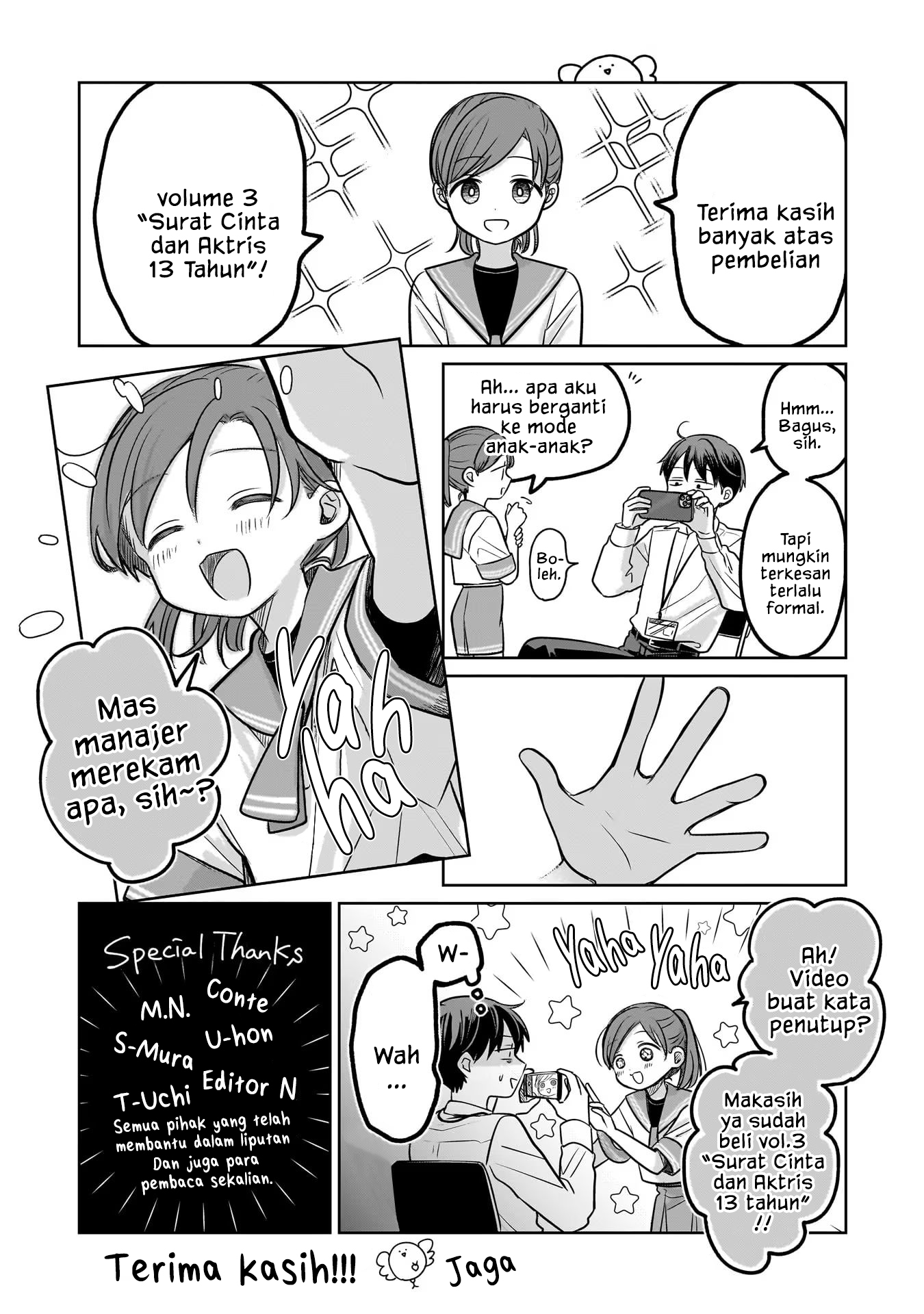 Koibumi to 13-sai no Actress Chapter 14.3 - halaman 1