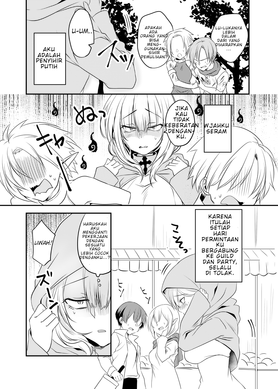 Kokoro ga Yomareru Kenshi-san to Shiro Madoushi-san no Hanashi Chapter 1 - halaman 2