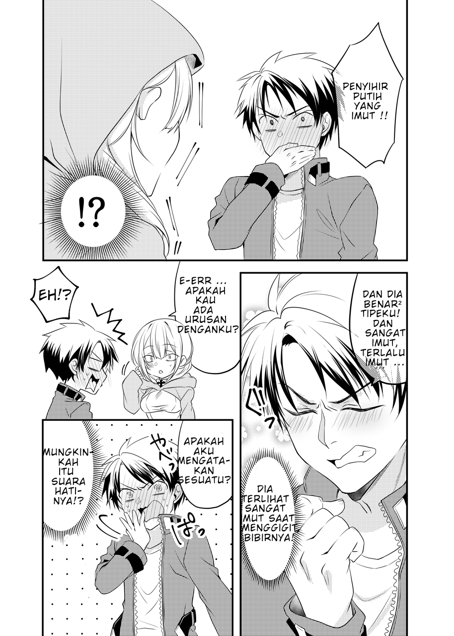 Kokoro ga Yomareru Kenshi-san to Shiro Madoushi-san no Hanashi Chapter 1 - halaman 3