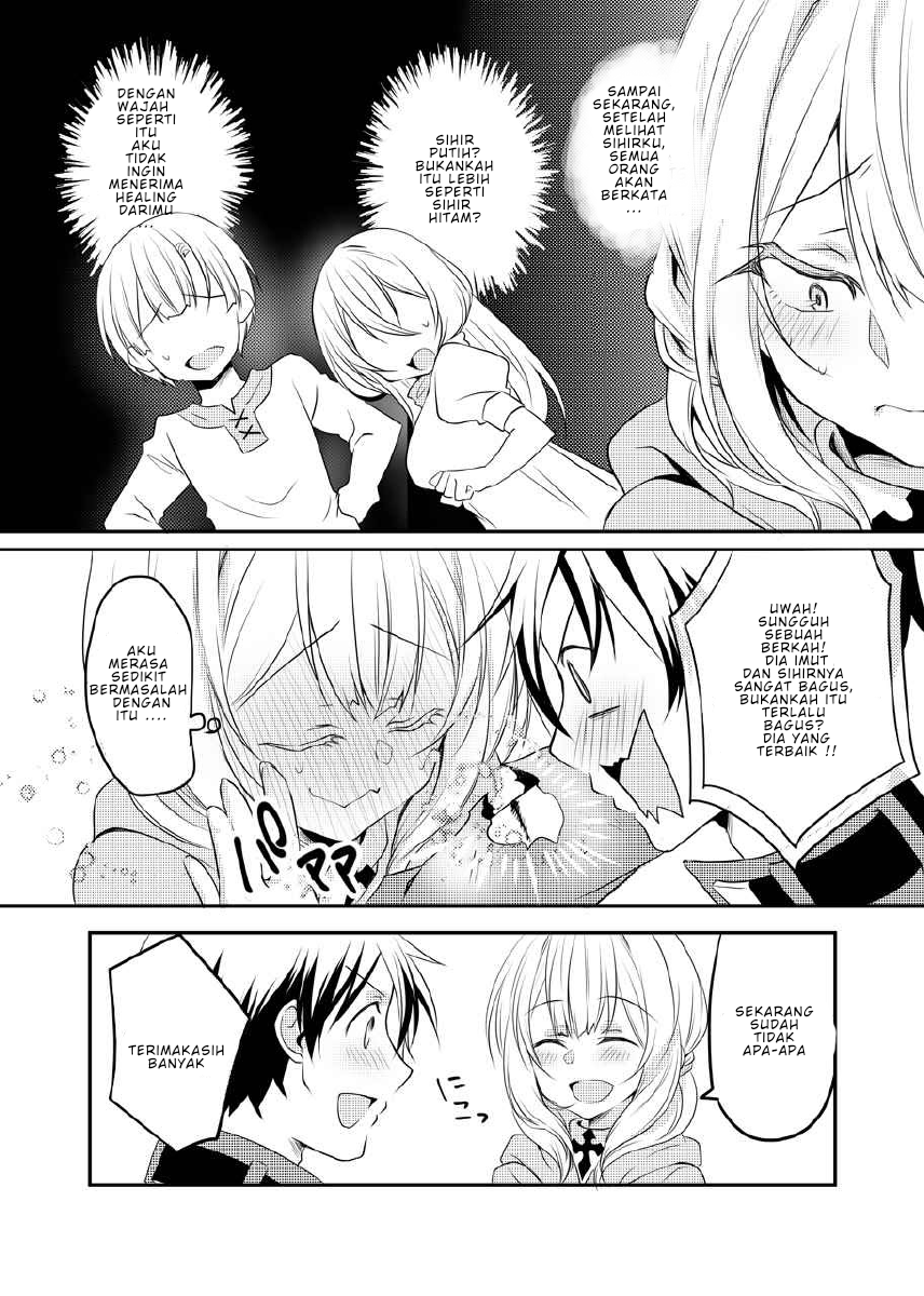 Kokoro ga Yomareru Kenshi-san to Shiro Madoushi-san no Hanashi Chapter 2 - halaman 4