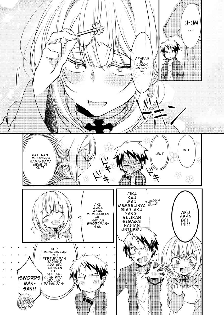 Kokoro ga Yomareru Kenshi-san to Shiro Madoushi-san no Hanashi Chapter 3 - halaman 4
