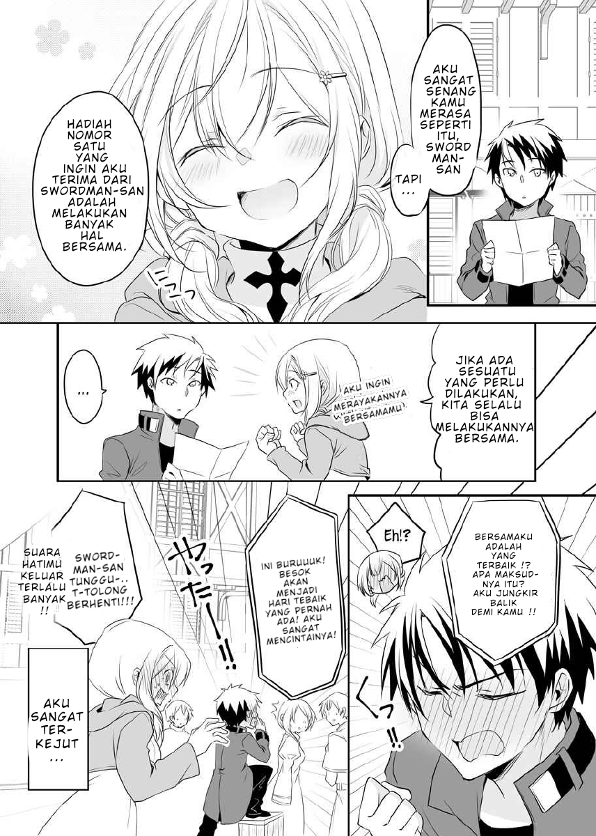 Kokoro ga Yomareru Kenshi-san to Shiro Madoushi-san no Hanashi Chapter 4 - halaman 5