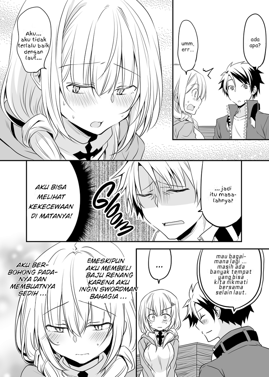 Kokoro ga Yomareru Kenshi-san to Shiro Madoushi-san no Hanashi Chapter 9 - halaman 4
