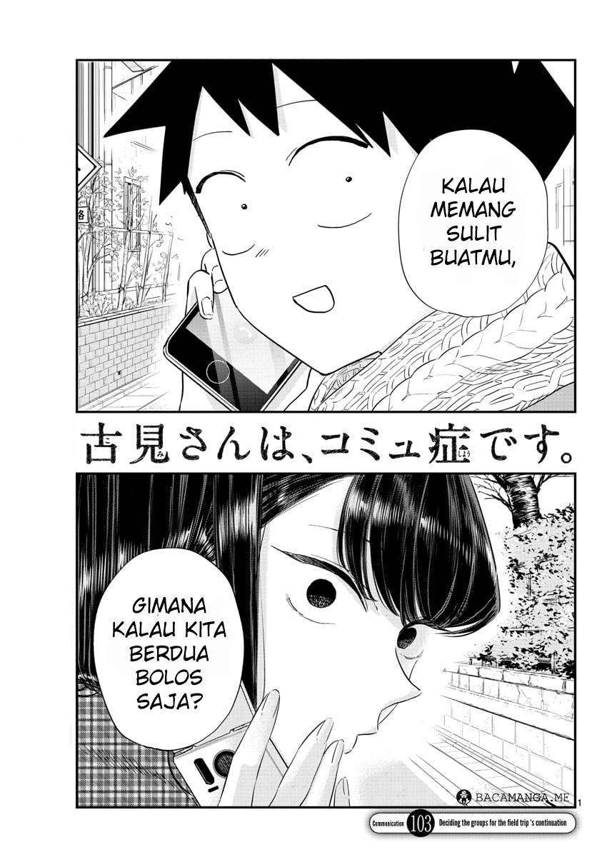 Komi-san wa Komyushou Desu Chapter 103.2 - halaman 1