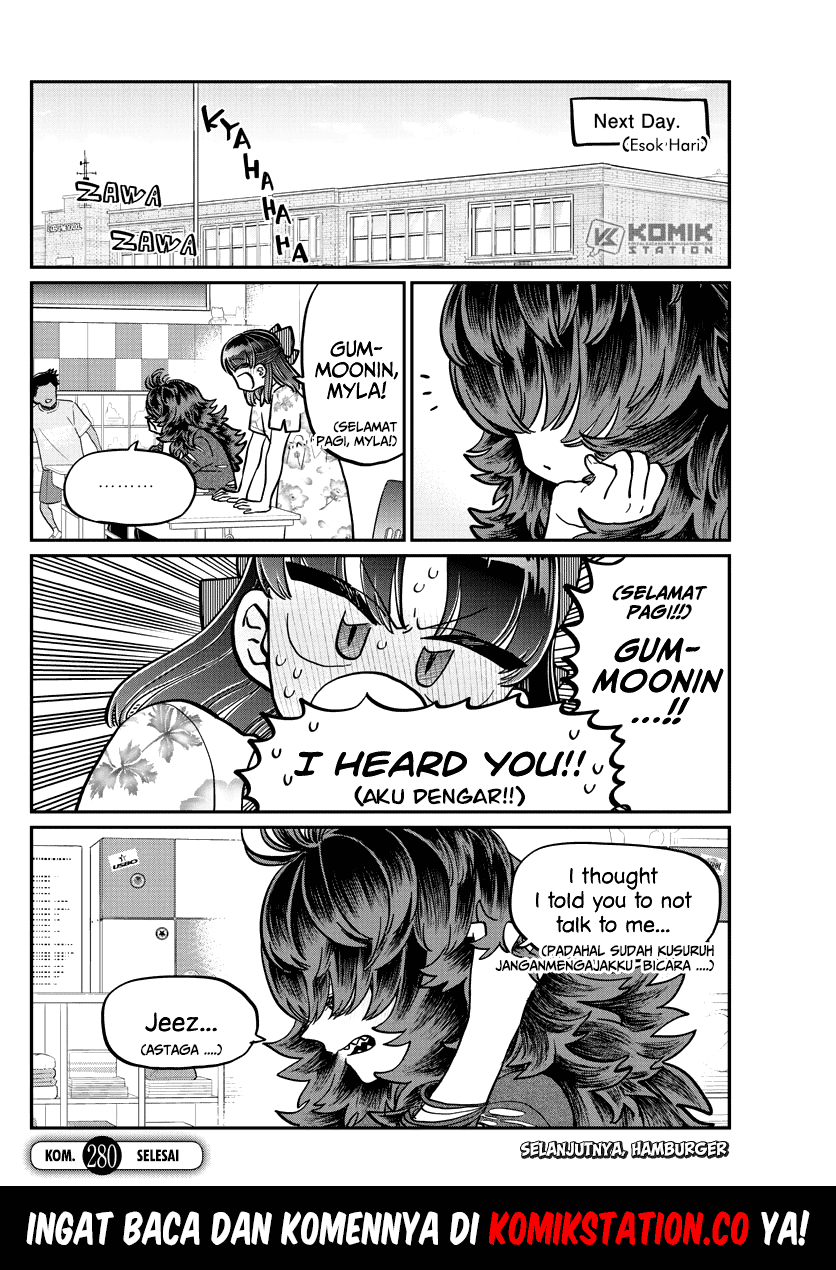 Komi-san wa Komyushou Desu Chapter 280 - halaman 10