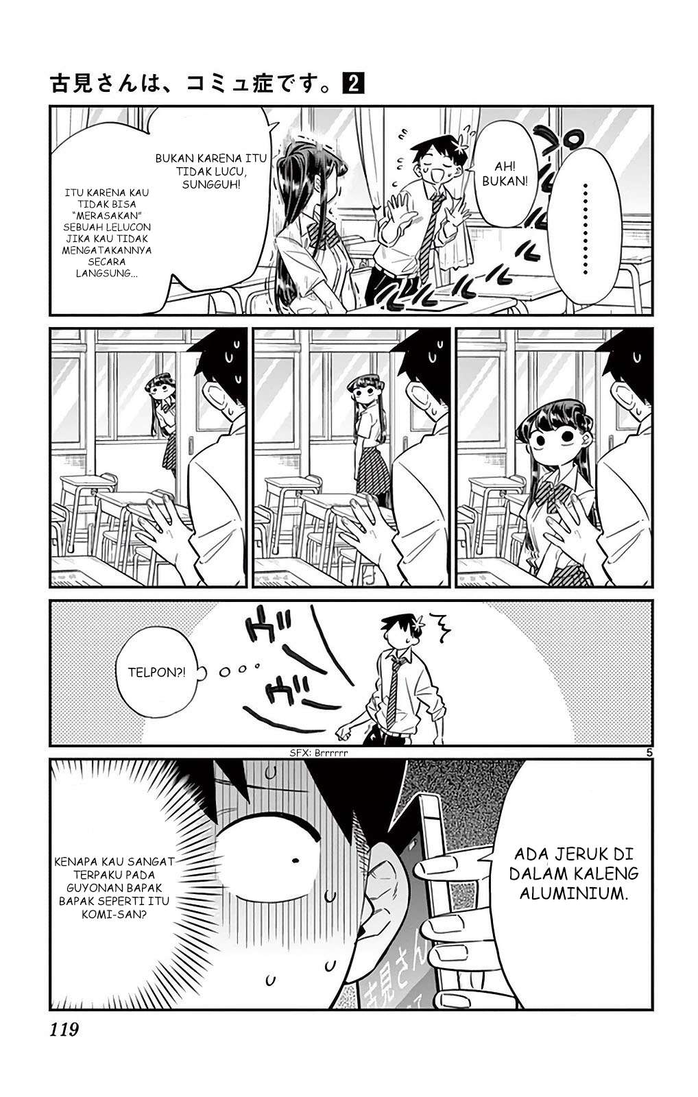 Komi-san wa Komyushou Desu Chapter 29 - halaman 5