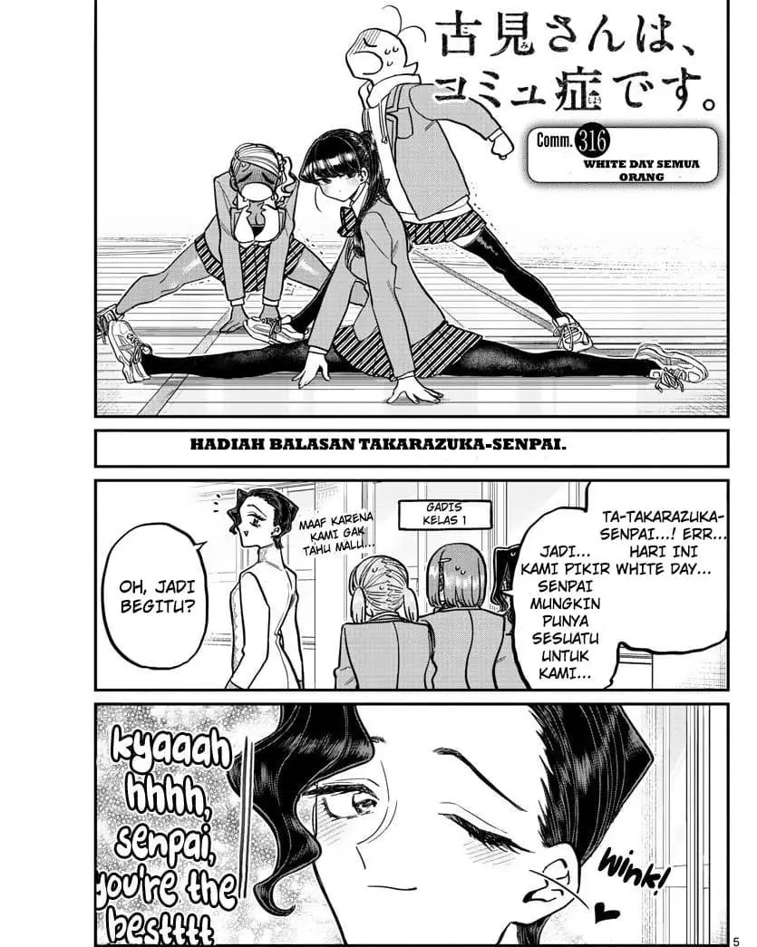 Komi-san wa Komyushou Desu Chapter 316 - halaman 5