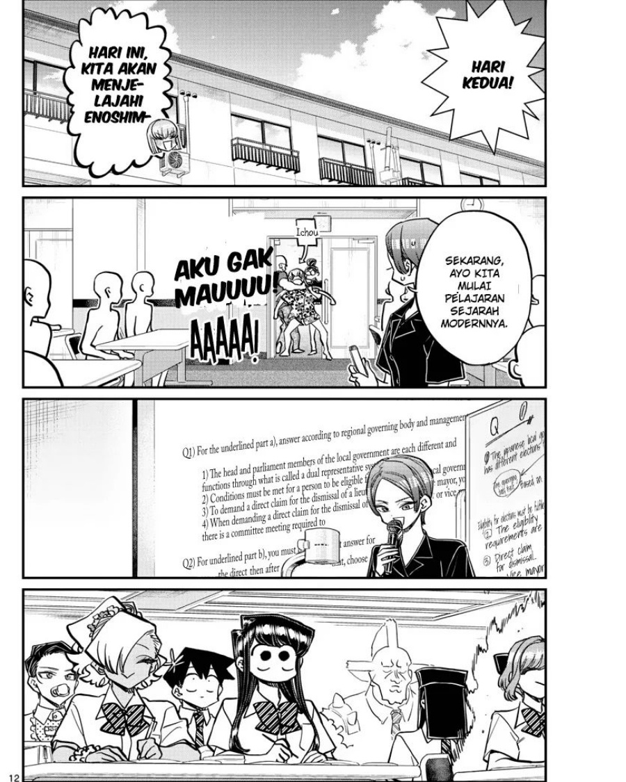 Komi-san wa Komyushou Desu Chapter 382 - halaman 12